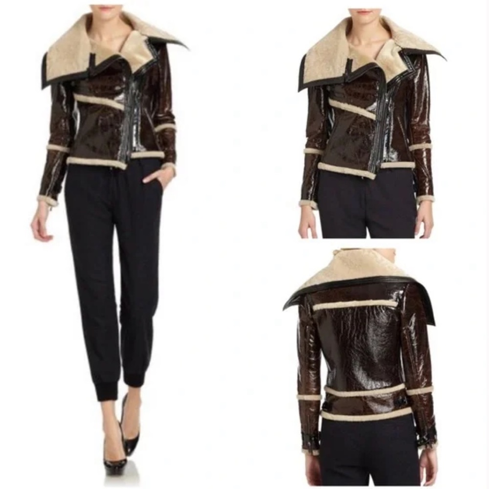 Veronica Beard Shearling Asymmetrical Jacket, 0 - image 2